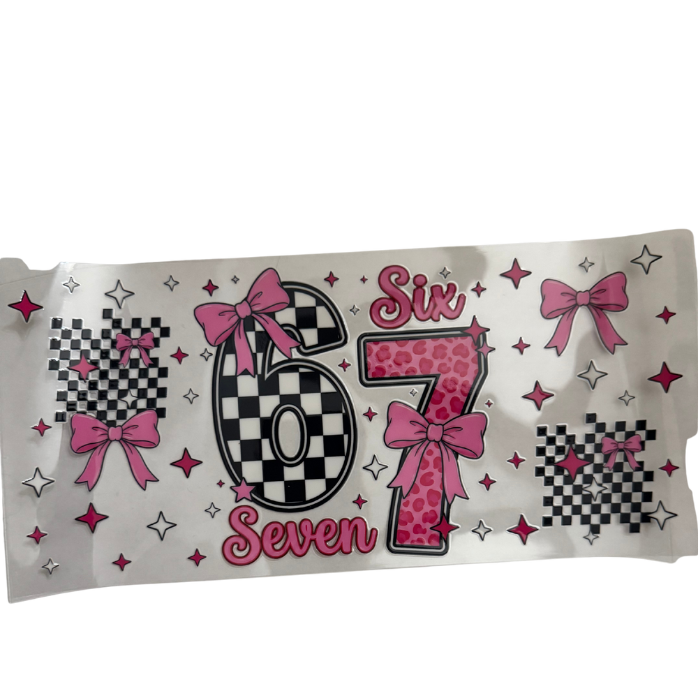 Black Checkered Pink Cheetah 67
