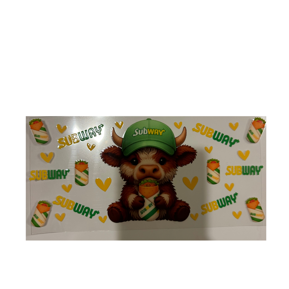 Subway Cow w/ Hearts