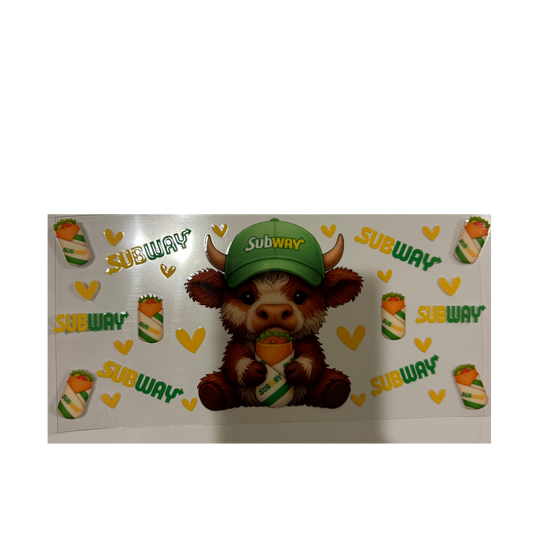 Subway Cow w/ Hearts