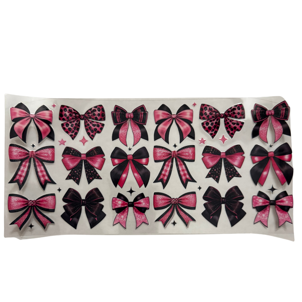 Pink & Black Bows