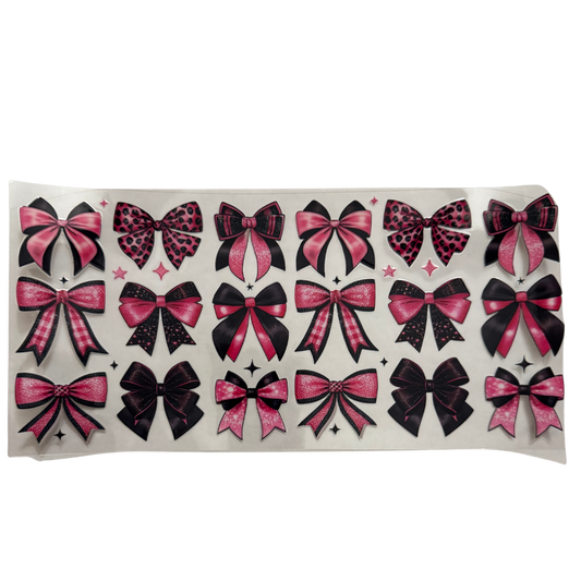 Pink & Black Bows