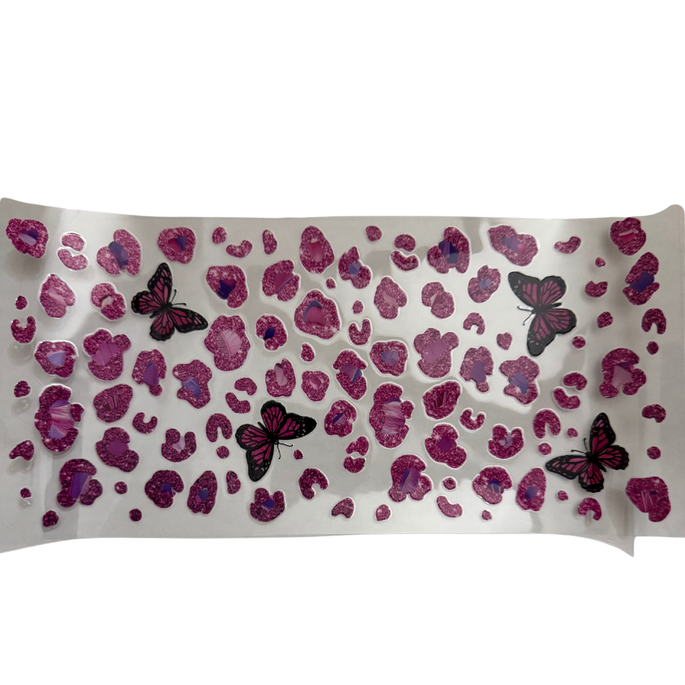 Pink Purple Cheetah Butterflies