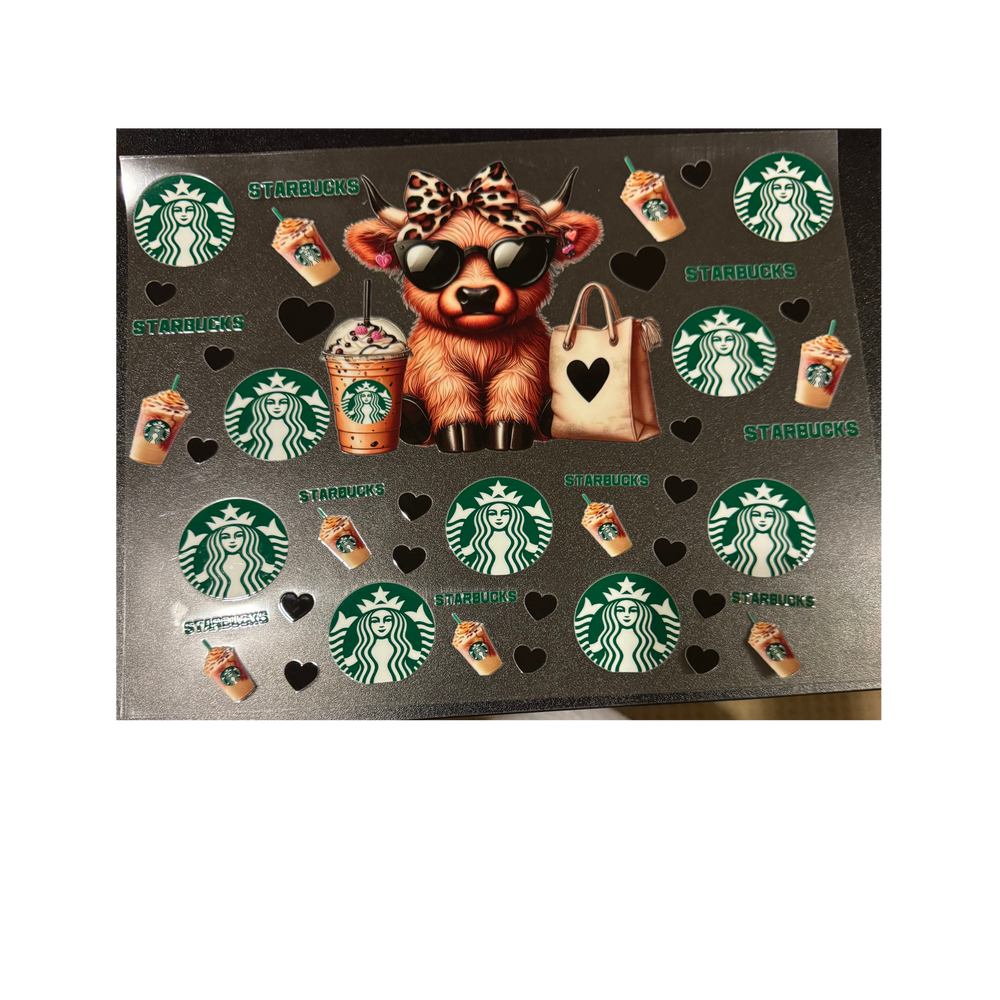40oz - Starbies Cow w/ Purse