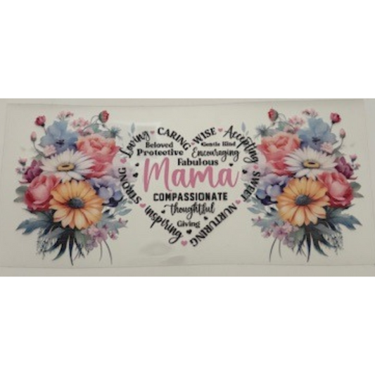 Mama Floral Words