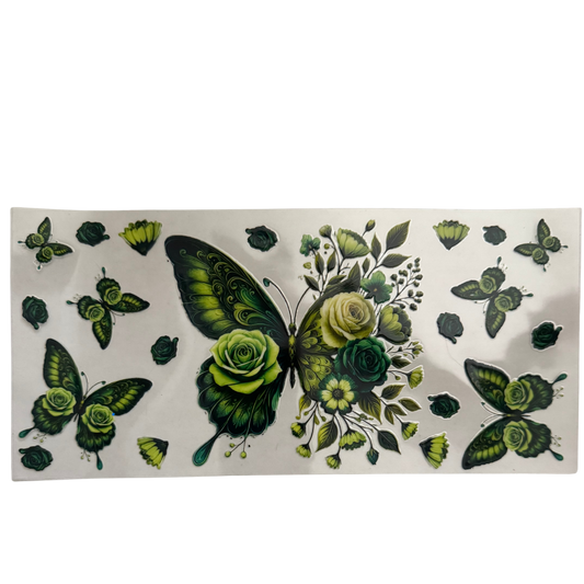 Green Butterfly Flowers