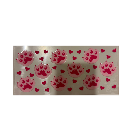 Pink Paw Prints