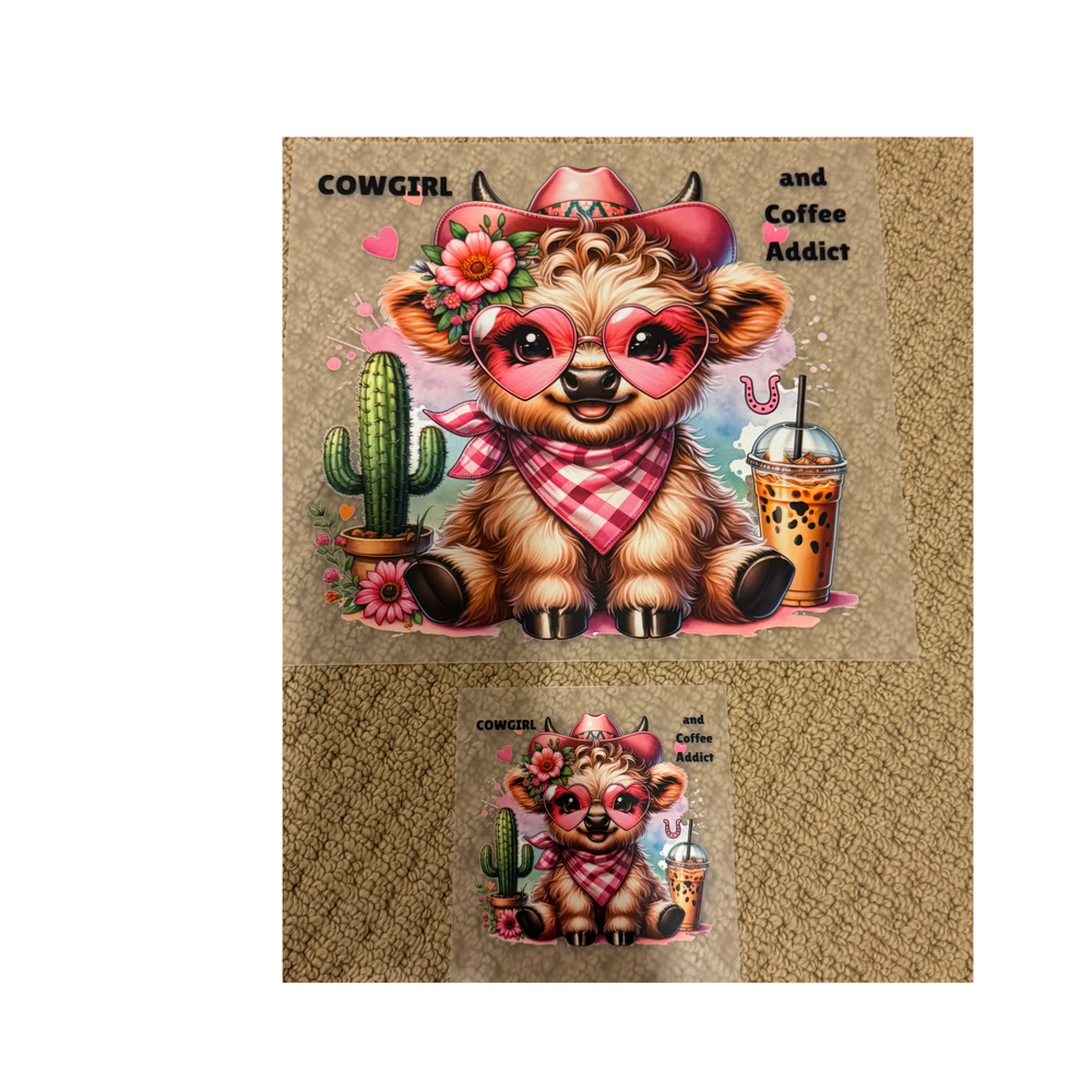 Cowgirl & Coffee Cow DTF Set