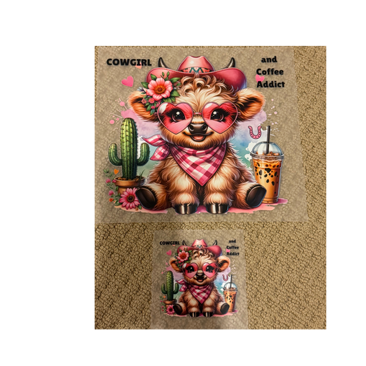 Cowgirl & Coffee Cow DTF Set