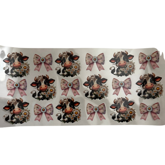 Cow w/ Daisies & Bows