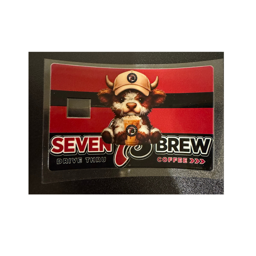 7Brew Cow - Credit Card Wrap