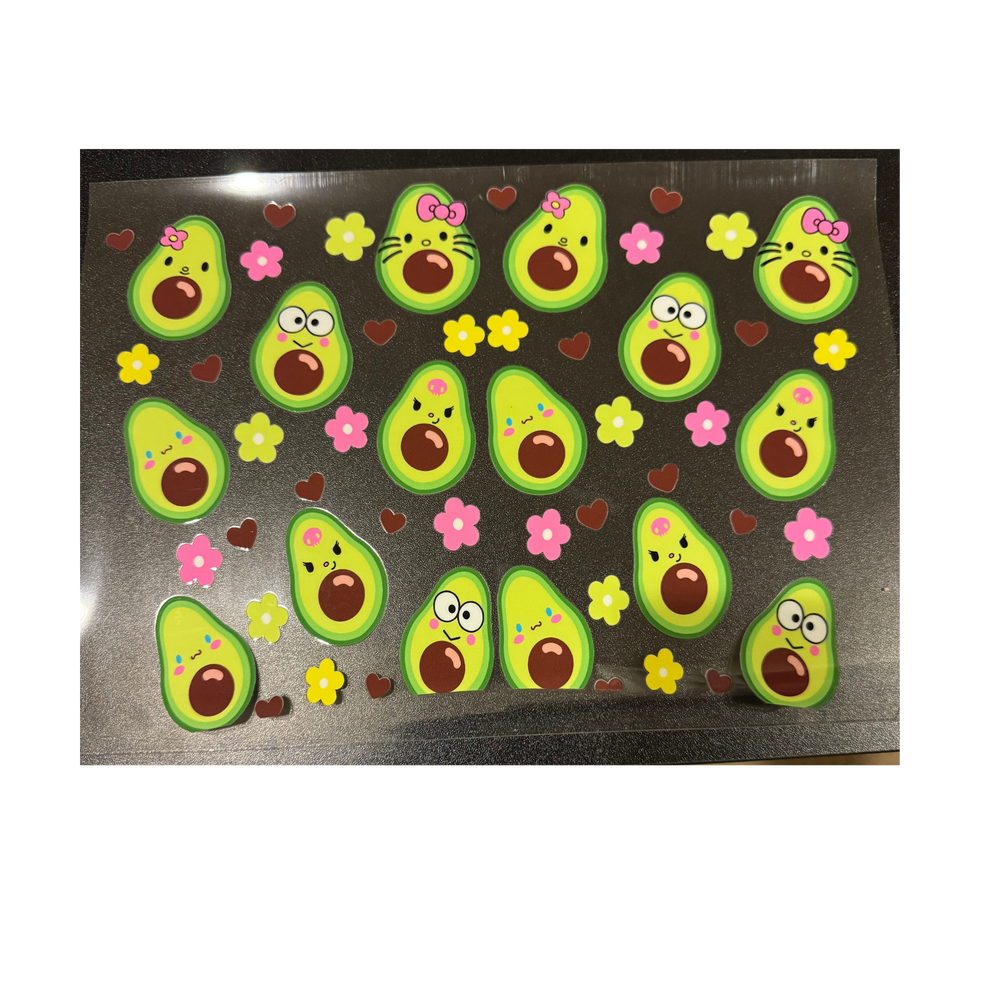24oz - Avocado Faces