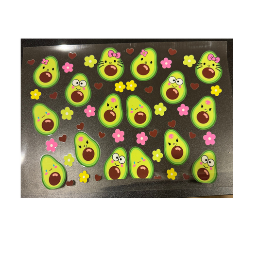 24oz - Avocado Faces