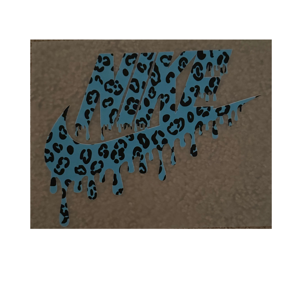 KIDS DTF - Light Blue Cheetah Check