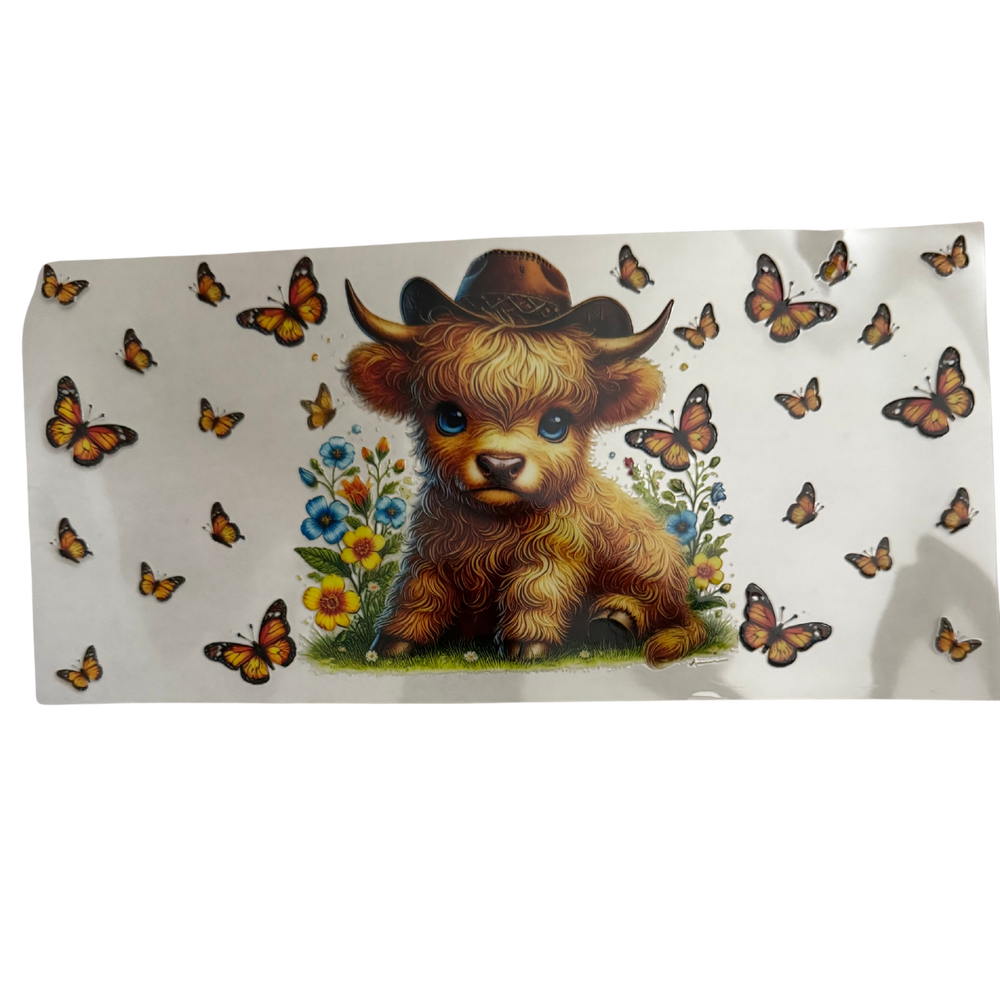 Cow & Butterflies