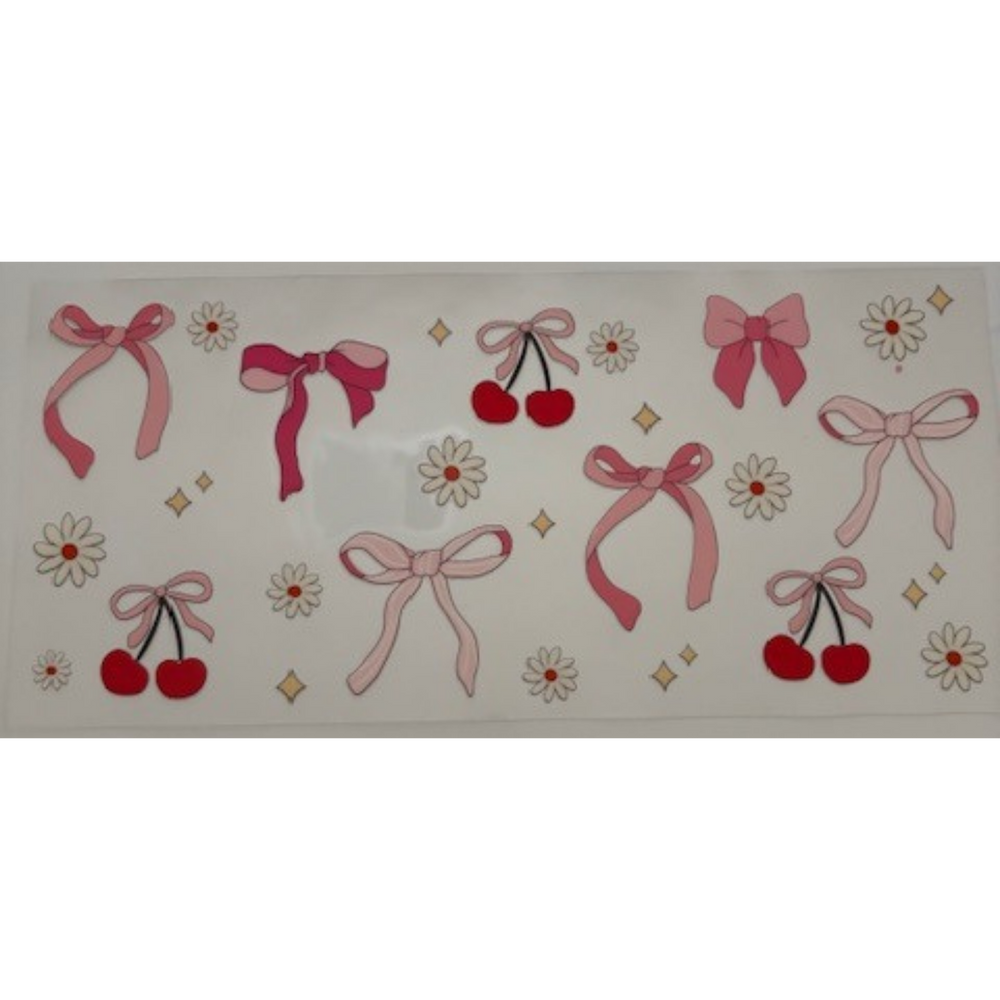 Cherries, Bows, Flowers