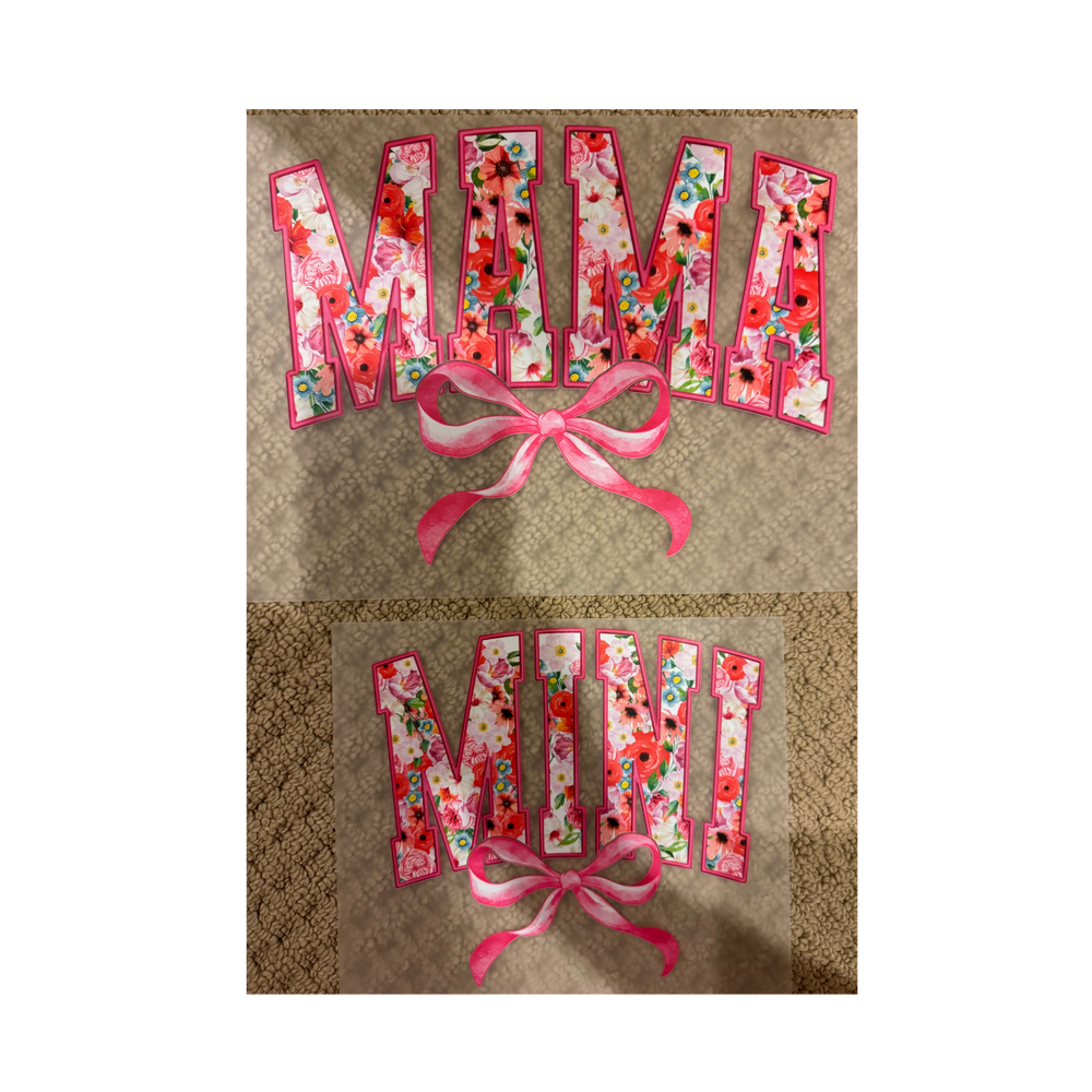 DTF - Floral Mama & Mini Matching Set