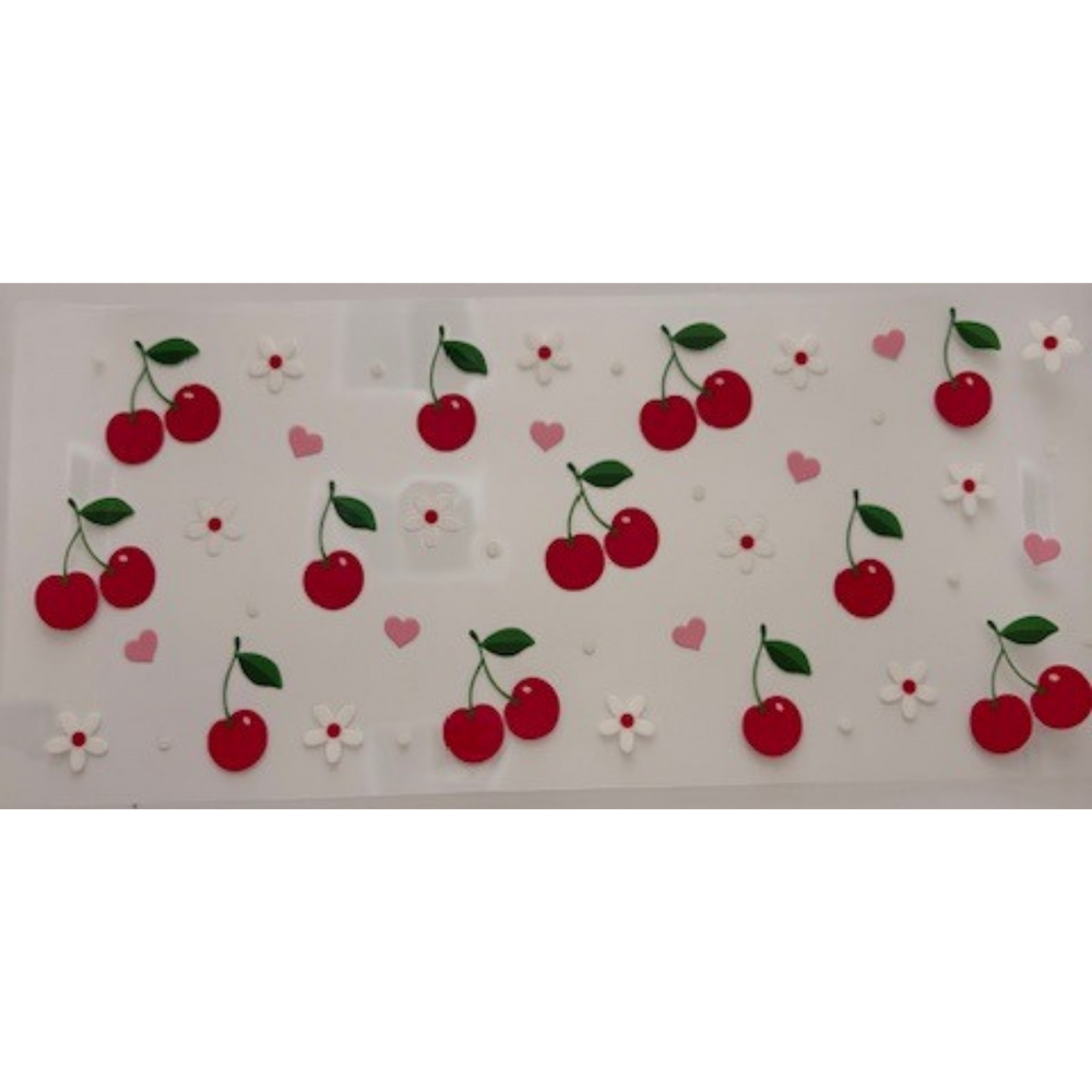 Cherries, Hearts, Flowers