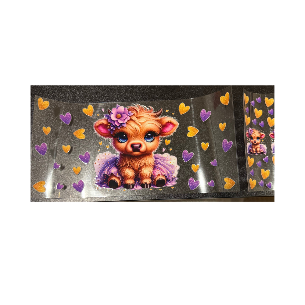 Purple Tutu Cow Pen Set