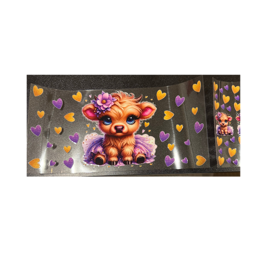 Purple Tutu Cow Pen Set