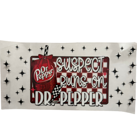 Suspect Runs On Dr. Pepper