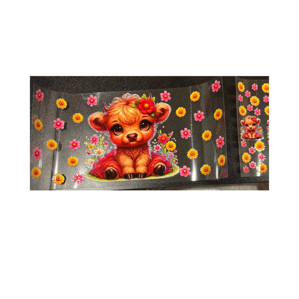 Pink & Yellow Flower Cow Pen Set
