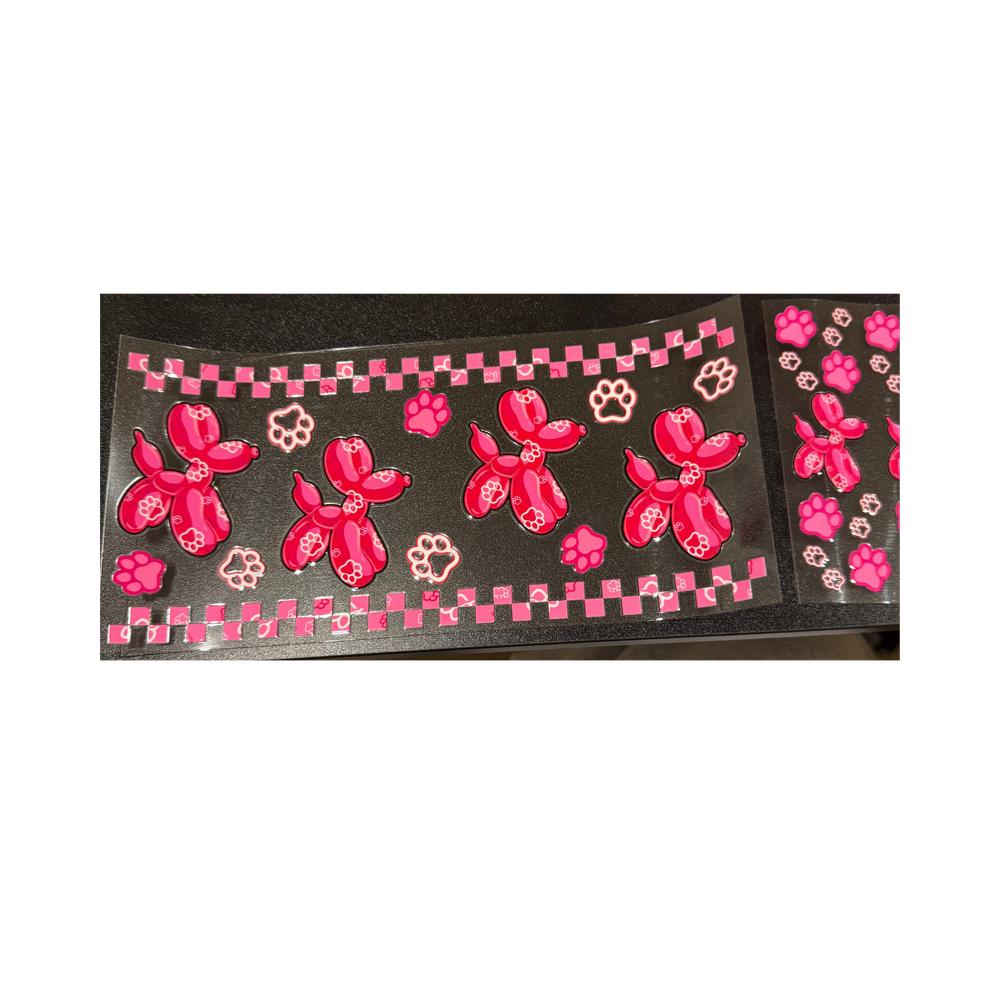 Hot Pink Balloon Dog Pen Set