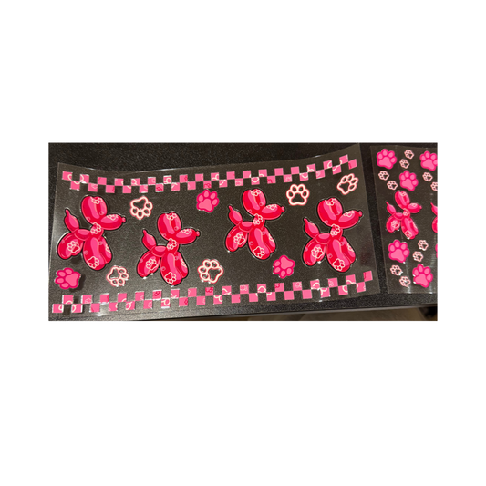 Hot Pink Balloon Dog Pen Set