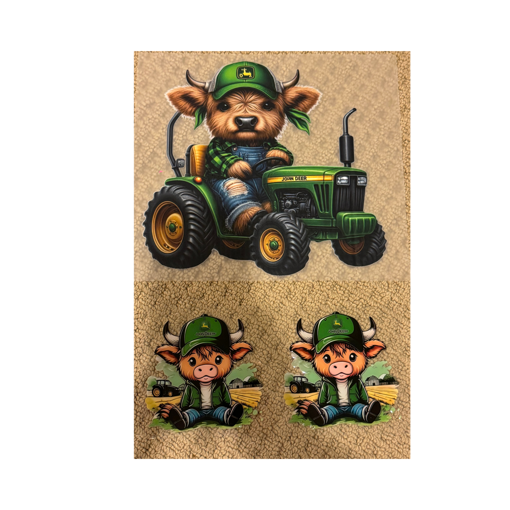 John Tractor Cow Set