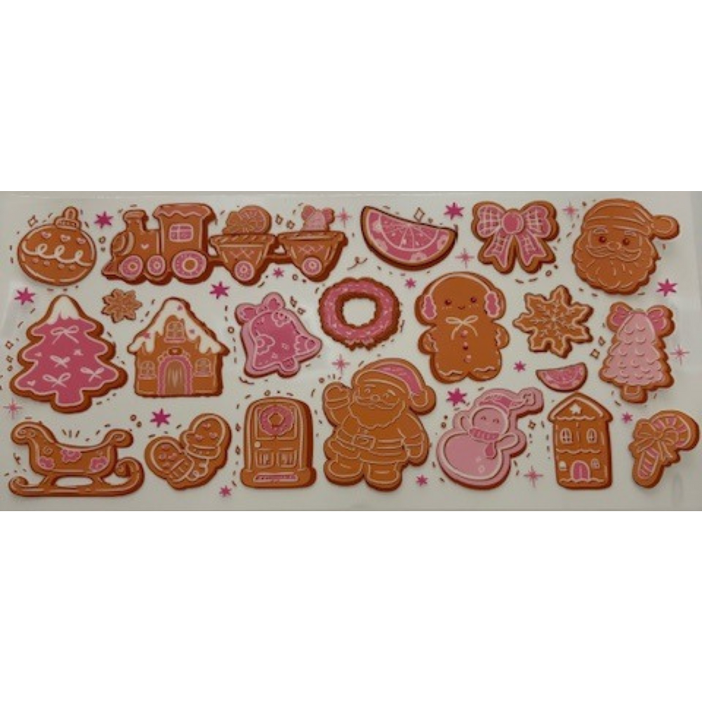 Pink & Brown Gingerbread