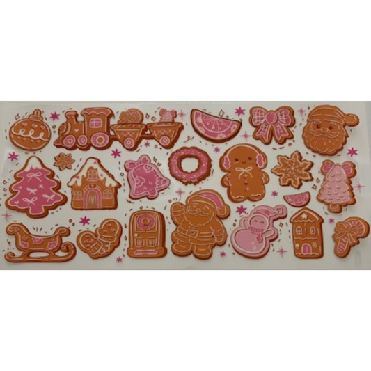 Pink & Brown Gingerbread