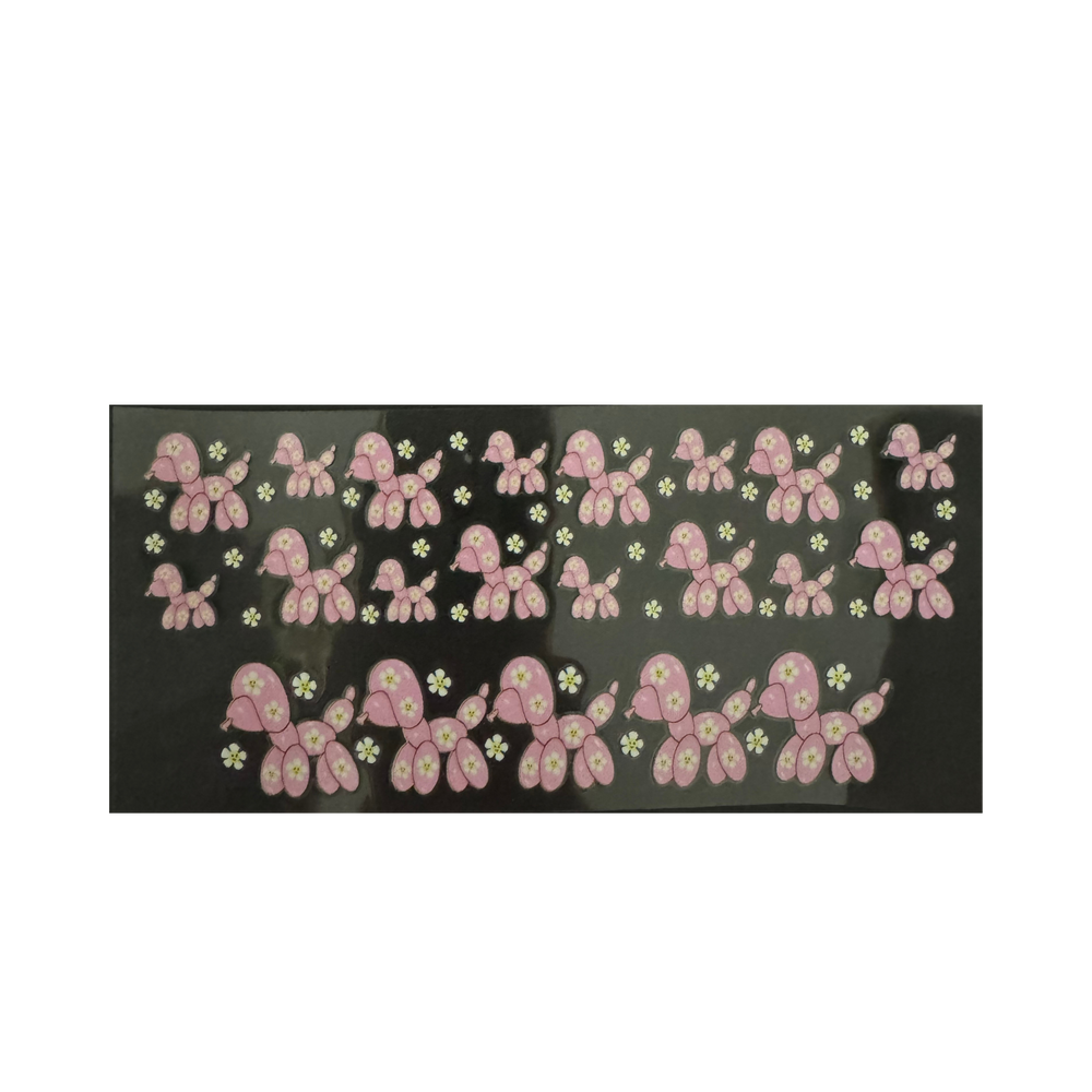 3oz - Pink Flower Balloon Dog