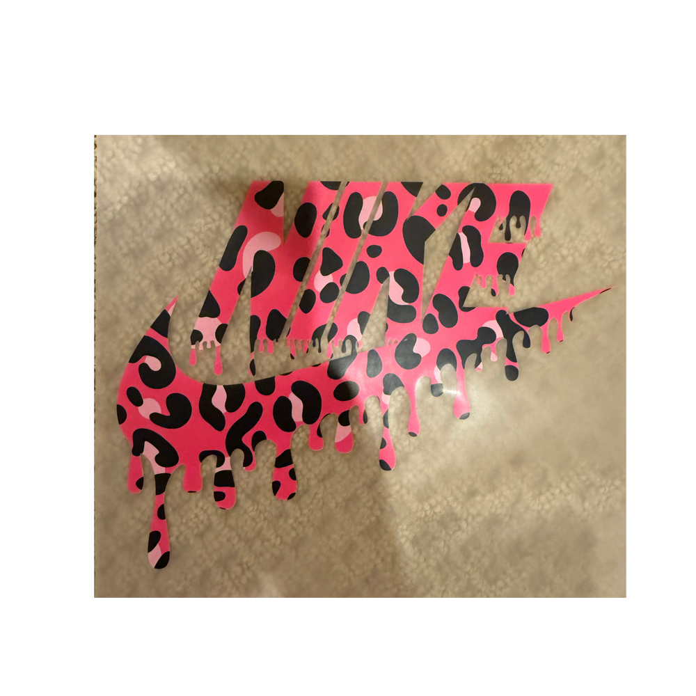 DTF - Pink Cheetah Check Drip
