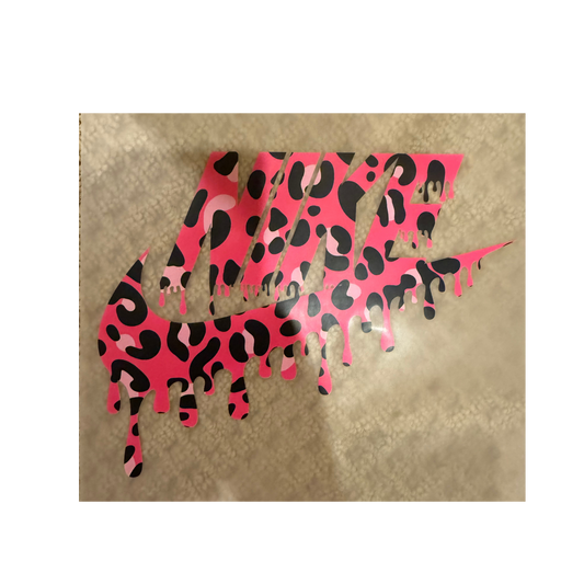 DTF - Pink Cheetah Check Drip
