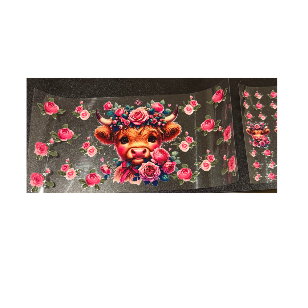 Cow w/ Roses & Pen Set
