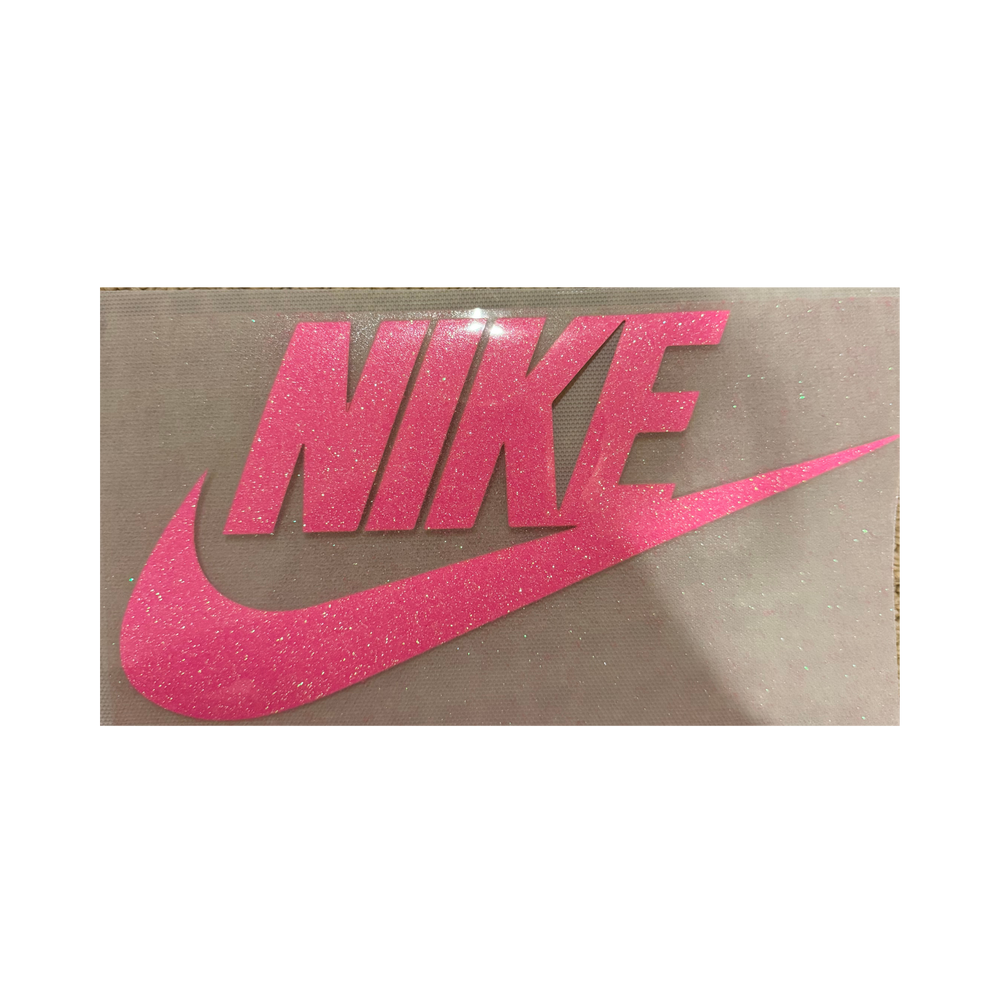 GLITTER DTF - Bright Pink Check