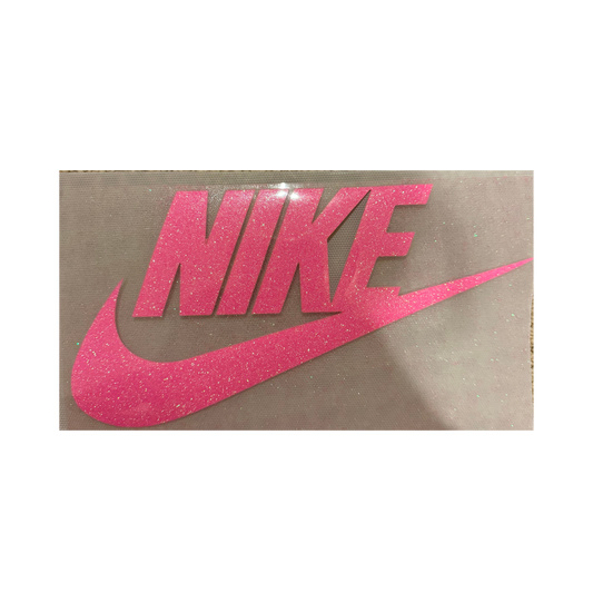 GLITTER DTF - Bright Pink Check