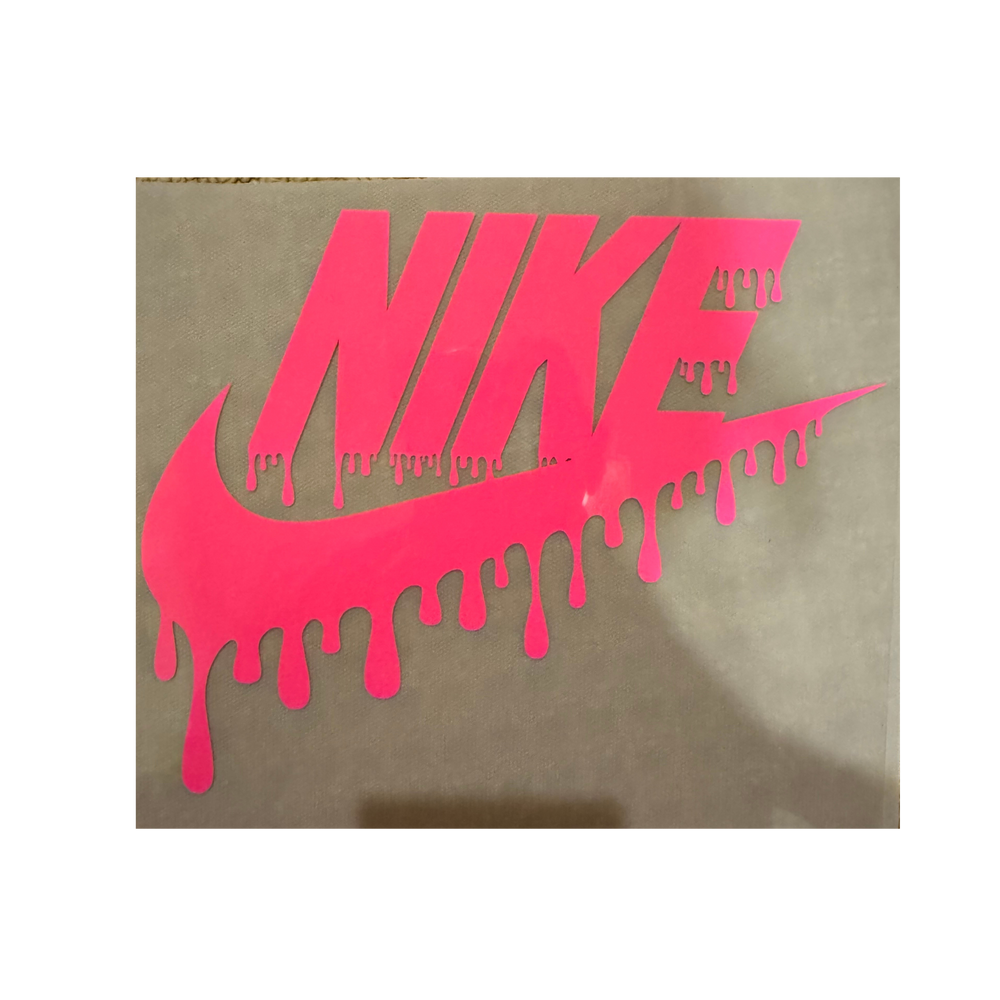 PUFF DTF - Pink Check Drip