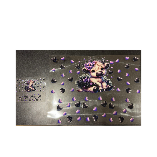 40oz Purple Heart Cow Mini Set
