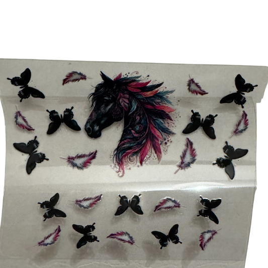 Horse & Butterflies - MINI
