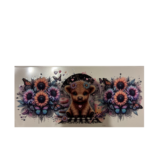 Night Picnic Cow w/ Flowers