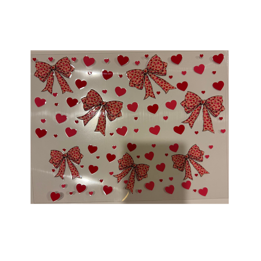 40oz - Heart Bows