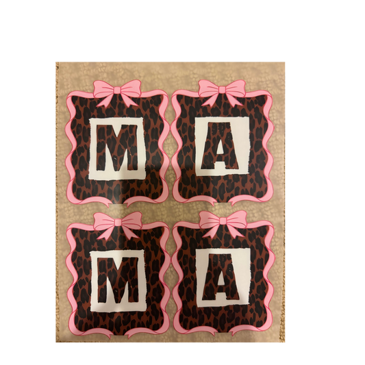 DTF - Mama Cheetah Squares