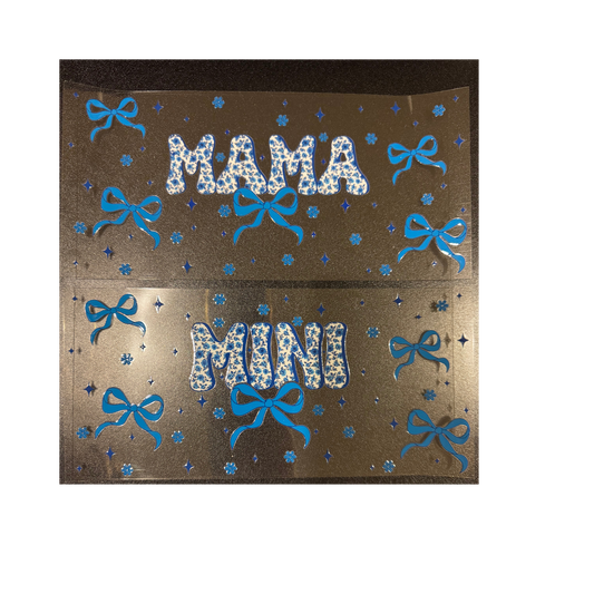 Blue Mama & Mini Set