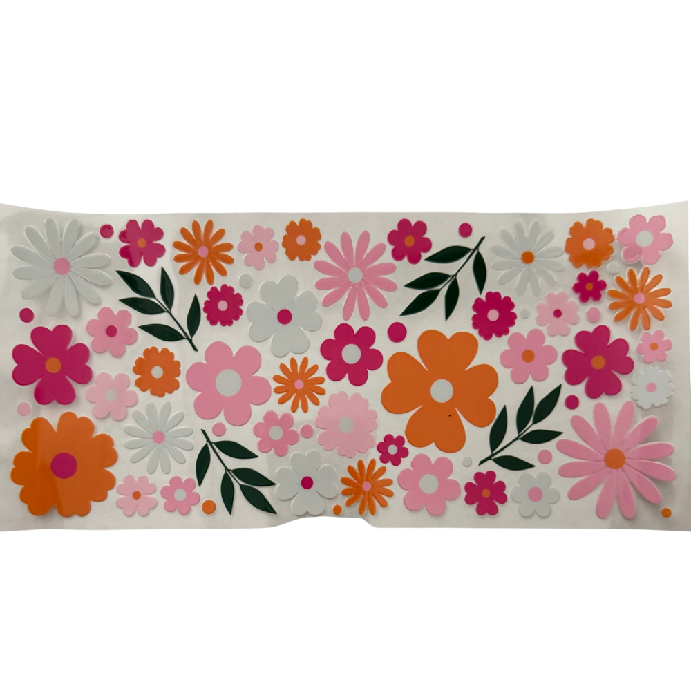 Pink Orange White Flowers