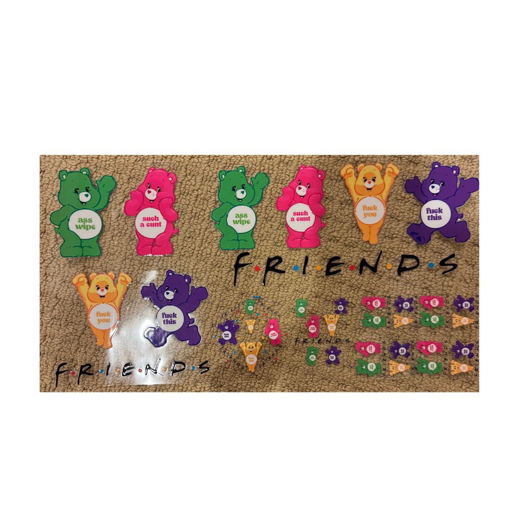 6 in 1 - FRIENDS Bad Words Bears