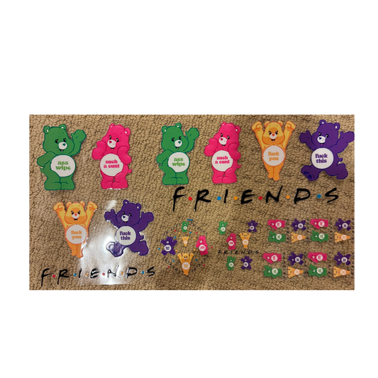 6 in 1 - FRIENDS Bad Words Bears