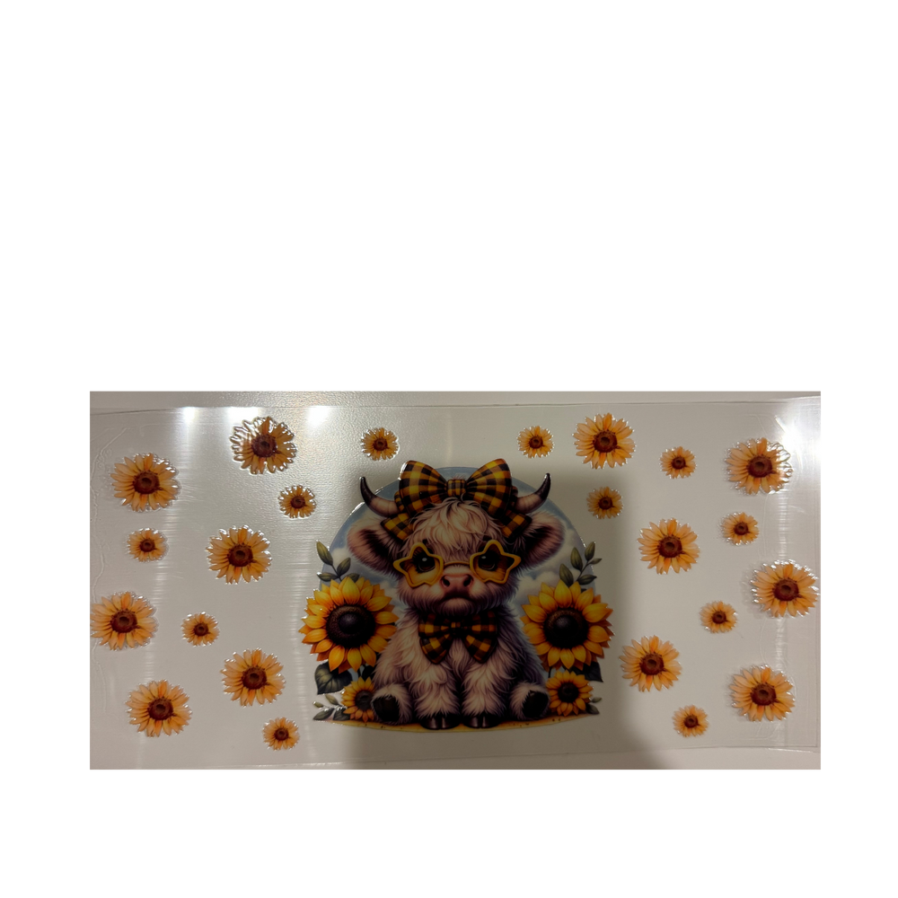 Sunflower Cow w/ Star Glasses