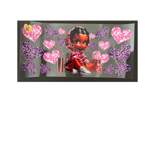 Betty w/ Pink & Purple Hearts