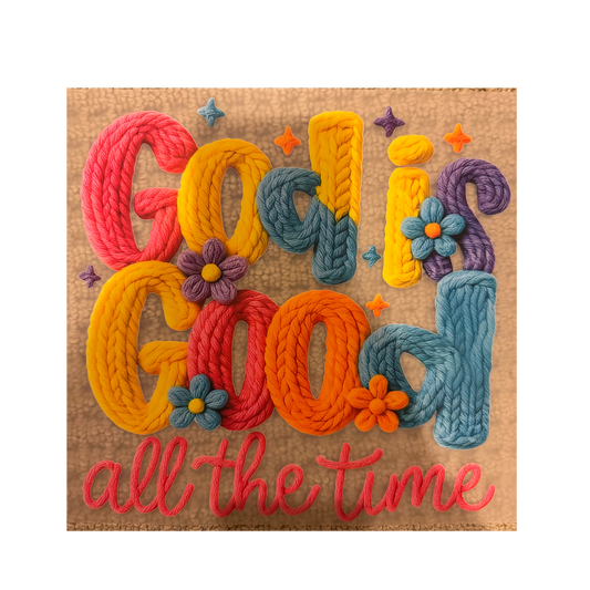 DTF - Crochet God Is Good