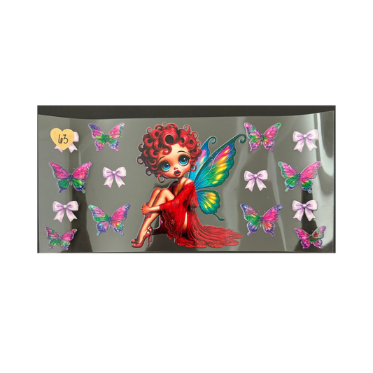 Betty in Red Dress Butterfly